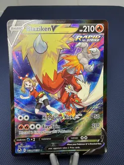 Pokemon Full Art TCG Blaizken TG14/TG30 Rapid Strike M/NM - Image 1