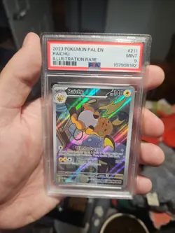 Raichu 211 Paldea Evolved Pokemon Card Illustration PSA 9 Rare - Image 1
