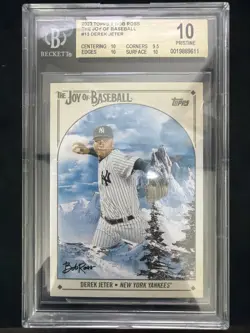 Derek Jeter #13 (2023) Topps X Bob Ross The Joy Of Baseball BGS 10 Pristine - Image 1