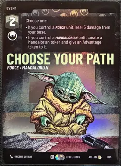 Star Wars Unlimited Ashes of the Empire Prestige Foil Choose Your Path (Rare) - Image 1