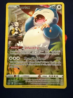 SNORLAX TG10/TG30 HOLO TRAINER GALLERY RARE LOST ORIGIN TRAINER GALLERY POKEMON - Image 1