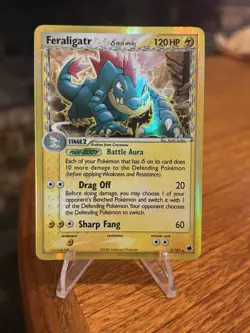Pokemon TCG Feraligatr EX Dragon Frontiers Holo Rare Card 2/101 Delta Species - Image 1