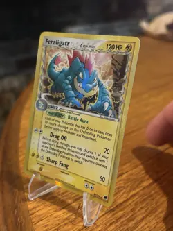 Pokemon TCG Feraligatr EX Dragon Frontiers Holo Rare Card 2/101 Delta Species - Image 2