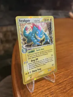 Pokemon TCG Feraligatr EX Dragon Frontiers Holo Rare Card 2/101 Delta Species - Image 3