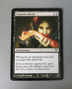 Wizards of the Coast MTG Exquisite Blood AVR Enchantment Rare EN - Image 1