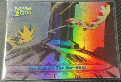 Topps Pokemon the Movie 2000 #40 The Fall of the Air-Ship Foil Blue Topps Logo - Image 1