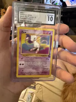 CGC 10 Mew 2000 Black Star Promos 8 Pokemon League Pokemon Card NON HOLO - Image 1