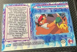 Topps Pokemon the Movie 2000 #30 The Tumultuous Waters Foil VHTF Blue Topps Logo - Image 3