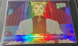 Topps Pokemon the Movie 2000 #14 Lawrence III Foil VHTF Blue Topps Logo - Image 2