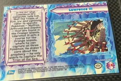 Topps Pokemon the Movie 2000 #14 Lawrence III Foil VHTF Blue Topps Logo - Image 3
