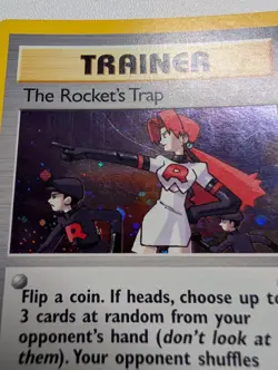 Pokemon Card Gym Heroes The Rocket's Trap 19/132 Unlimited Holo Rare - Image 3