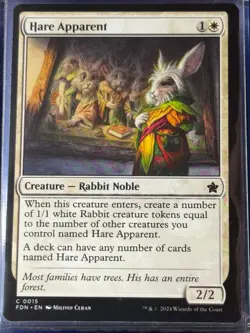Hare Apparent FDN 15 Foundations Magic MTG Card Common Near Mint NM - Image 3