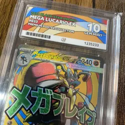 Pokemon Card - ACE 10 Mega Lucario EX 033 - Premium Poster Collection Promo - Image 2