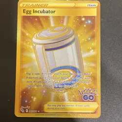 Egg Incubator - 087/078 - GOLD Full Art Secret Rare - Pokemon Card (Pokemon Go) - Image 1
