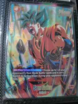 Son Goku FB02-119 SSB 1st Anniversary Promo Alternate Art Dragon Ball Card NM - Image 1