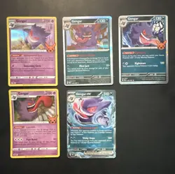 Pokemon TCG Holo/Foil 5 Card Lot: Gengar ex 104/162 + Halloween stamp - Image 1
