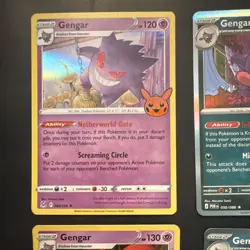 Pokemon TCG Holo/Foil 5 Card Lot: Gengar ex 104/162 + Halloween stamp - Image 2