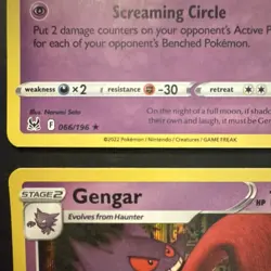 Pokemon TCG Holo/Foil 5 Card Lot: Gengar ex 104/162 + Halloween stamp - Image 3