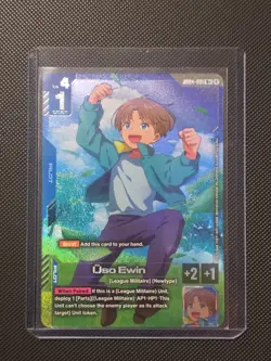 Uso Ewin (Uso Ewin) Alternate Art Foil - GD04-081 R+ - NM - Gundam TCG Card Game - Image 1