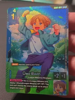 Uso Ewin (Uso Ewin) Alternate Art Foil - GD04-081 R+ - NM - Gundam TCG Card Game - Image 2