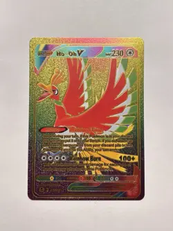 Ho-oh V Rainbow Foil Card Fan Art Display Card NM/M 230HP - Image 1