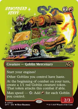 Howlsquad Heavy Borderless 0342 MTG Aetherdrift Rare NP - Image 1