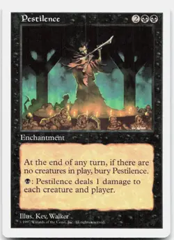 Pestilence Moderately Played Fifth Edition Common Magic: The Gathering - Image 1