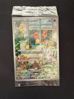 Pokemon TCG Scarlet & Violet Charmander 044 Holo Promo Factory Sealed NM - Image 1