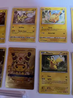 Pikachu 12 Card Mixed Lot Includes BCCG 10 2021 Celebrations Surfing Pikachu V - Image 3
