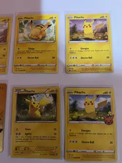 Pikachu 12 Card Mixed Lot Includes BCCG 10 2021 Celebrations Surfing Pikachu V - Image 4