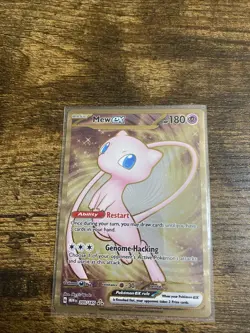 Pokemon TCG Mew EX Metal Gold NM 205/165 Scarlet & Violet 151 Promo Card - Image 1