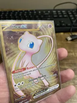 Pokemon TCG Mew EX Metal Gold NM 205/165 Scarlet & Violet 151 Promo Card - Image 3
