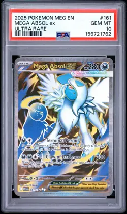 Pokemon Mega Absol EX 161/132 Ultra Rare Mega Evolution PSA 10 - Image 1