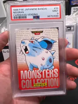 PSA 9 Nidoran 29 Pokemon Carddass 1996 Vending Japanese - Image 3
