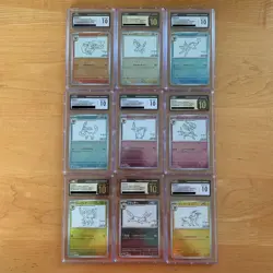 Pokemon x Yu Nagaba 9-Card Eevee Promo Set - SEQUENTIAL CGC 10 GEM MINT/PRISTINE - Image 1