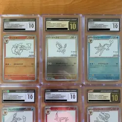 Pokemon x Yu Nagaba 9-Card Eevee Promo Set - SEQUENTIAL CGC 10 GEM MINT/PRISTINE - Image 2