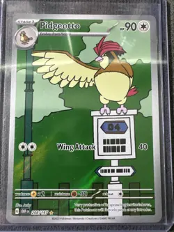 Pidgeotto 208/197 Sv03: Obsidian Flames Holo Card NM Pack Fresh - Image 1