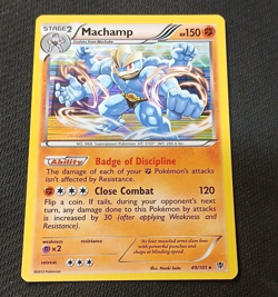 Pokemon TCG Machamp 49/101 Plasma Blast Cosmos Holo Rare Stage 2 150 HP 2013 EN - Image 1