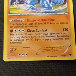 Pokemon TCG Machamp 49/101 Plasma Blast Cosmos Holo Rare Stage 2 150 HP 2013 EN - Image 4