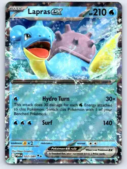 Lapras ex 022/088 Double Rare Perfect Order Pokemon Holo Lightly Played - Image 1