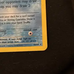 Pokemon TCG Shining Magikarp Neo Revelation Secret Rare Holo 66/64 30 HP English - Image 4