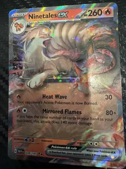 Pokemon TCG Ninetales ex 38/165 Pokemon 151 Double Rare Holo - NM - Image 1