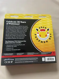 Pokemon TCG Pikachu 2026 30th Pokemon Day Collection Box New - Image 2