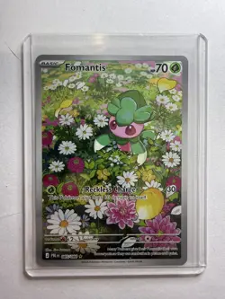 Fomantis Holo Illustration Rare Pitch Black 085/084 NM Pokemon - Image 1