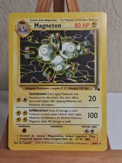 Magneton 26/62 Fossil Regular Unlimited LP Pokemon - Image 1