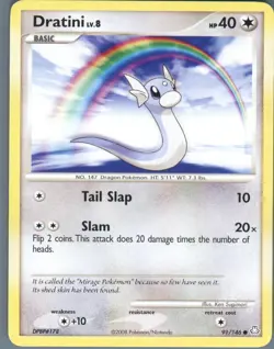 Dratini 91/146 Common Legends Awakened Pokemon Lightly Played - Image 1
