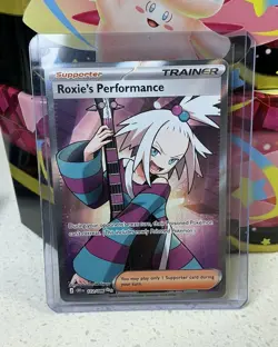 Roxie's Performance 112/086 Ultra Rare Chaos Rising Pokemon Holo Near Mint - Image 1