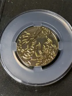 CGC 10 PRISTINE Charizard UPC Ultra Premium Collection Metal Card Game Coin 2022 - Image 3