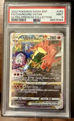 Pokemon Charizard VSTAR SWSH262 PSA 9 2022 Sword & Shield Promo Holo VSTAR - Image 1