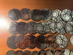 LOT OF 88 POKEMON COINS JUMBO AND NORMAL MIXED - Image 2